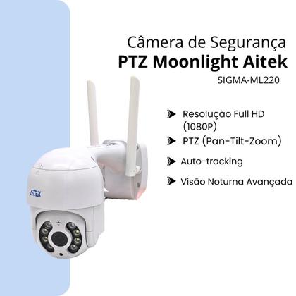 Imagem de Câmera de Segurança Câmera Ip Icsee Prova Dágua Infravermelho Externa Wifi Hd 1080p