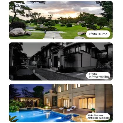 Imagem de Câmera de Segurança Com Painel Solar WiFi Coibeu Full HD Visão Noturna Áudio Bidirecional E Sensor de Movimento