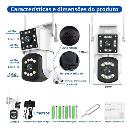 Imagem de Câmera de Segurança Connect360: Rastreamento Automático e Notificações em Tempo Real