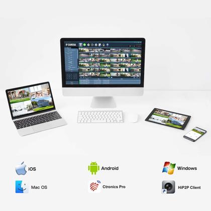 Imagem de Câmera de segurança Ctronics 2.5K 4MP Wireless Outdoor Solar WiFi