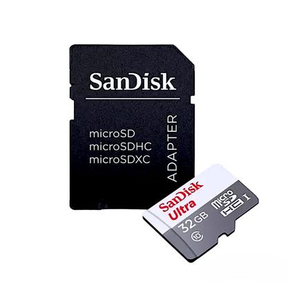 Imagem de Câmera de Segurança Dupla WiFi 6MP Full HD 8X Zoom com Alarme Integrado Detecção Humana e Reconhecimento de Movimento com Cartão de Memória 32GB