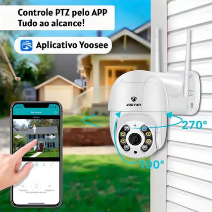 Imagem de Câmera De Segurança Externa Hd Visão Noturna Infravermelho Led Aplicativo Yoosee Jortan Origins