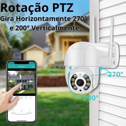 Imagem de Camera de Segurança Externa Vigilancia Casa Empresa Condominio Sensor de Movimento e Audio C/Nf