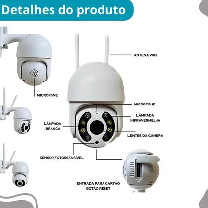 Imagem de Câmera de Segurança Externa Wifi Prova D'água
