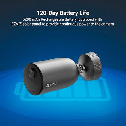 Imagem de Câmera De Segurança Ezviz EB3 AOV 2K Wifi IP65 - CS-EB3-R200-1K3WFL
