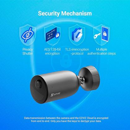 Imagem de Câmera De Segurança Ezviz EB3 AOV 2K Wifi IP65 - CS-EB3-R200-1K3WFL