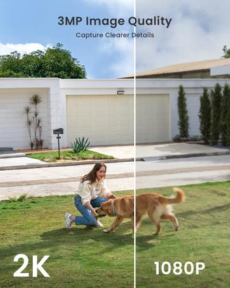 Imagem de Câmera de segurança iEGeek Solar Wireless 2K WiFi com painel solar