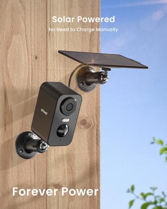 Imagem de Câmera de segurança iEGeek Solar Wireless 2K WiFi com painel solar