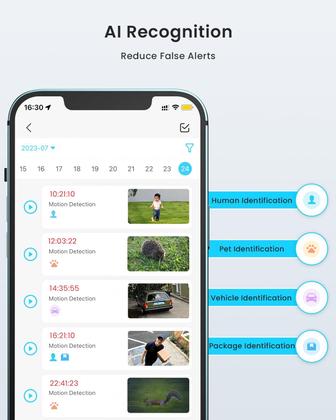 Imagem de Câmera de segurança iEGeek Solar Wireless 2K WiFi com painel solar