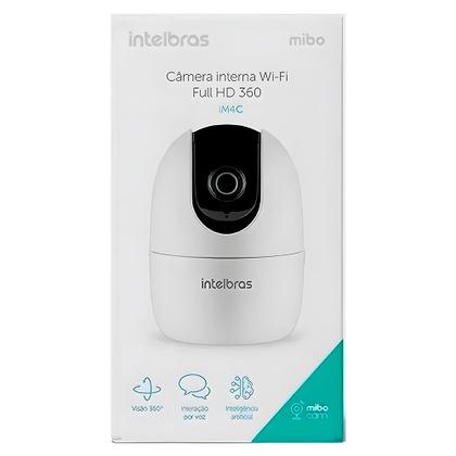 Imagem de Câmera de Segurança Intelbras IP, iM4 C, Wi-Fi, Full HD, Visão 360 Graus, Compatível com Alexa, Google e Mibo, Branca