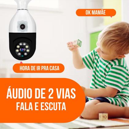 Imagem de Câmera de Segurança Lâmpada Dupla Lente 2x 2MP Wifi IP Aplicativo Yoosee