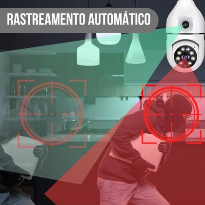 Imagem de Câmera de Segurança Lâmpada Dupla Lente 2x 2MP Wifi IP Aplicativo Yoosee