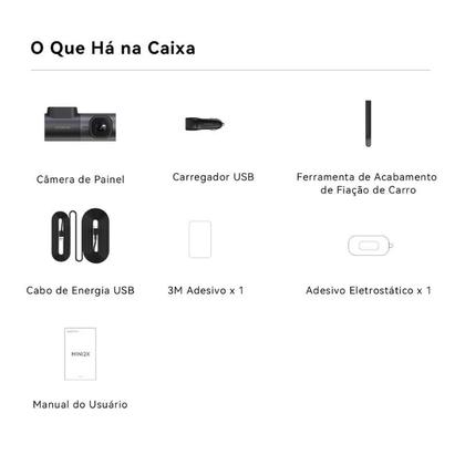 Imagem de Câmera de Segurança para Carro DDPAI Mini 2X  1440P, WiFi 5G, Controle App e Visão Noturna Premium