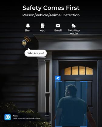 Imagem de Câmera de segurança REOLINK CX810 ColorX 4K UHD com visão noturna