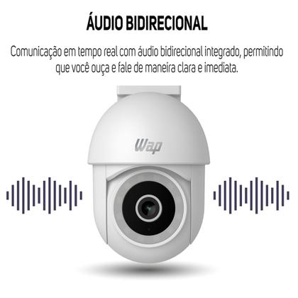 Imagem de Câmera de Segurança Sensor de Movimento 360 Visão Noturna com Microfone LENS 300 Wap