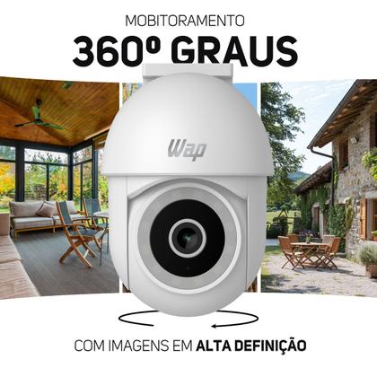 Imagem de Câmera de Segurança Sensor de Movimento 360 Visão Noturna com Microfone LENS 300 Wap