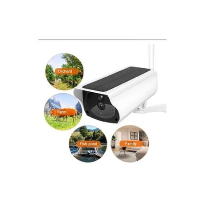 Imagem de Câmera de segurança solar genérica com visão noturna