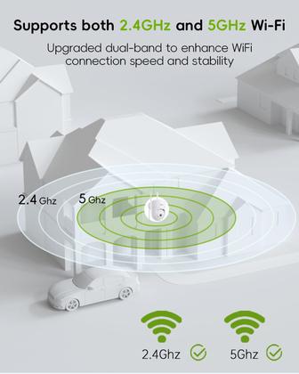 Imagem de Câmera de segurança TIEJUS 5G/2,4G WiFi 2K 360 PTZ Outdoor, pacote com 2 unidades