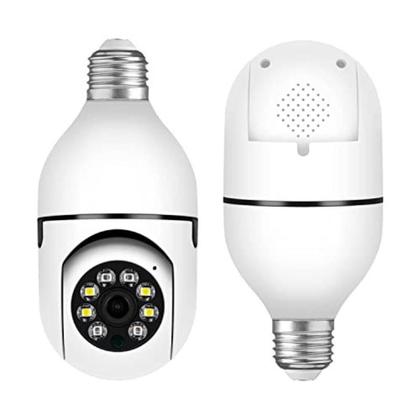 Imagem de Câmera de segurança wi-fi ip sem fio 360 encaixe lampada aplicativo yoosee ptz full HD visão noturna - bivolt