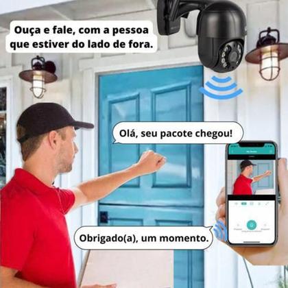 Imagem de Camera De Segurança Wifi Ip 360 Visão Noturna Prova Dágua