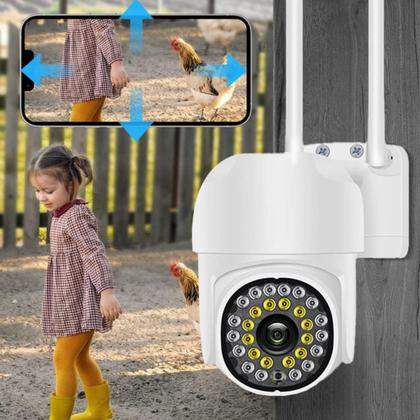 Imagem de Câmera de Segurança Wifi IP Prova Dágua Visão Noturna Colorida