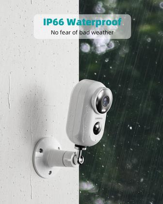 Imagem de Câmera de segurança ZUMIMALL Solar Wireless 2K com visão noturna