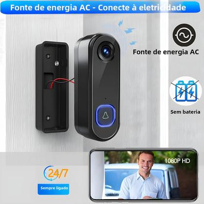 Imagem de Câmera De Vídeo Sem Fio Para Porta Externa 1080P À Prova d'Água IP65 TUYA Alexa Google Home