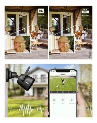 Imagem de Camera de video wi-fi full hd im5 sc preta - intelbras