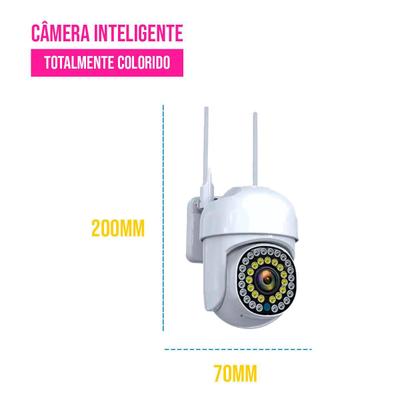 Imagem de Câmera De Vigilância 2 Antenas Wifi Visão Noturna Externa Interna Segurança Ip66 Speed Infravermelho Led Bivolt 110v/220v