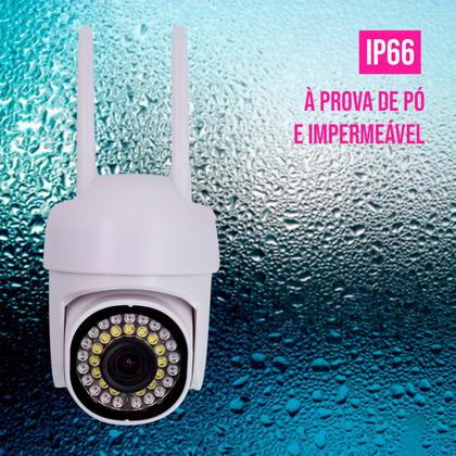 Imagem de Câmera De Vigilância 2 Antenas Wifi Visão Noturna Externa Interna Segurança Ip66 Speed Infravermelho Led Bivolt 110v/220v