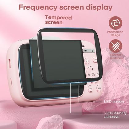 Imagem de Câmera digital Camcordy 5K 80MP 18X Zoom 2,8" Rosa