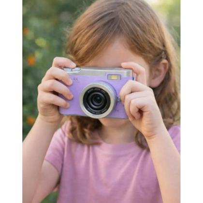 Imagem de Câmera Digital Compacta 4K com Tela Giratória Zoom 8X Perfeita para Presentes : AMARELO