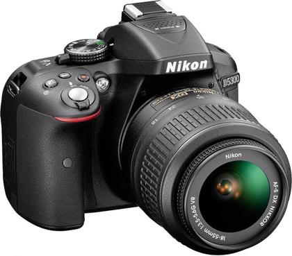 Câmera Digital DSLR Nikon D5300 sensor CMOS DX 24.2MP 18-55mm