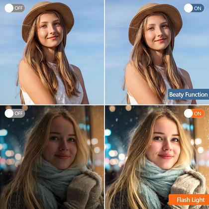 Imagem de Câmera digital FARCODLE 8K 64MP WiFi Vlogging 4" Touch Black