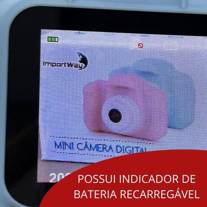 Imagem de Camera digital infantil fotográfica fotografia real azul menino