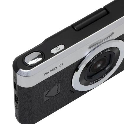 【microSDカード付き】 KODAK PIXPRO C1 ブラック Câmera Digital Kodak Pixpro C1 - Preta - Polaroid - Câmera Semi e
