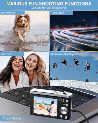 Imagem de Câmera digital Lecnippy 2024 56MP 5K, foco automático, zoom 10X