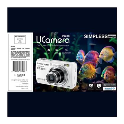 Imagem de Câmera digital Samvix uCamera X9200 48MP, resolução 5K, zoom 12x