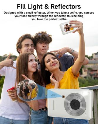 Imagem de Câmera digital SMARTKLIK FHD 1080P 44MP para crianças com 32GB SD