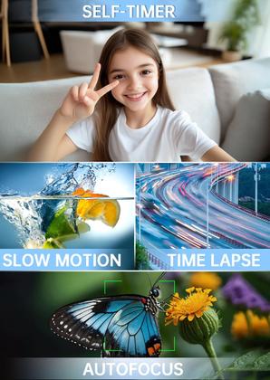 Imagem de Câmera digital WABL 4K 64MP UHD com telas duplas com zoom 18X branco