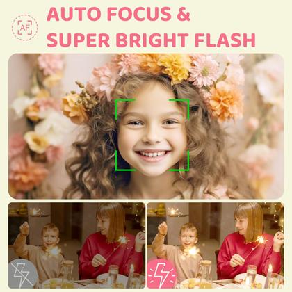 Imagem de Câmera digital YiFuar 5K 72MP com zoom 16X para crianças com 32GB SD