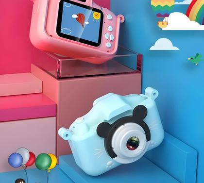 Imagem de Câmera E Filmadora Digital Com Câmera Frontal e Case Infantil Recarregável