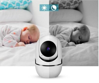 Imagem de Câmera Eletrônica Ip Robozinho Monitora Tempo Real 360º