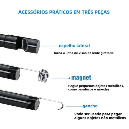 Imagem de Câmera Endoscópica USB À Prova d'Água De 5.5mm Para Telefone Android OTG Com 6 Luzes LED Tipo C