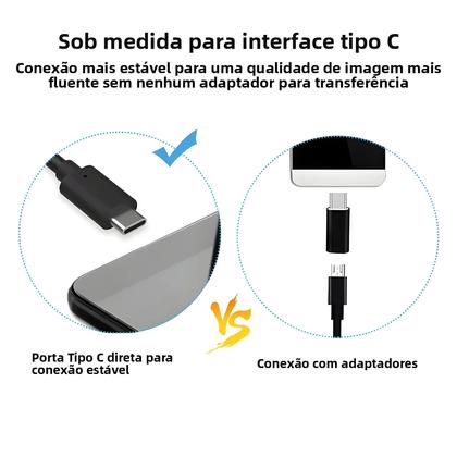 Imagem de Câmera Endoscópica USB À Prova d'Água De 5.5mm Para Telefone Android OTG Com 6 Luzes LED Tipo C