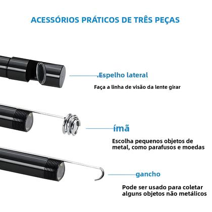 Imagem de Câmera Endoscópica USB À Prova d'Água De 5.5mm Para Telefone Android OTG Com 6 Luzes LED Tipo C