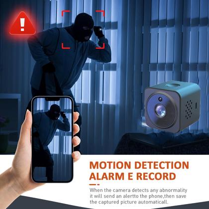 Imagem de Câmera espiã escondida BAKEWAY 1080P HD WiFi Mini Câmera sem fio