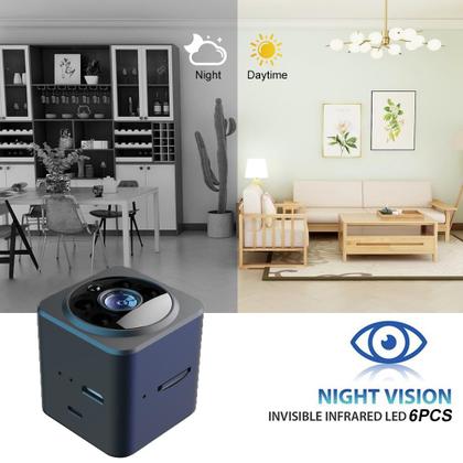 Imagem de Câmera espiã escondida BAKEWAY 1080P HD WiFi Mini Câmera sem fio