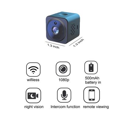 Imagem de Câmera espiã escondida BAKEWAY 1080P HD WiFi Mini Câmera sem fio