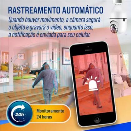 Imagem de Camera Espiã Ip Inteligente Lampada Panoramica Yoosee Wifi